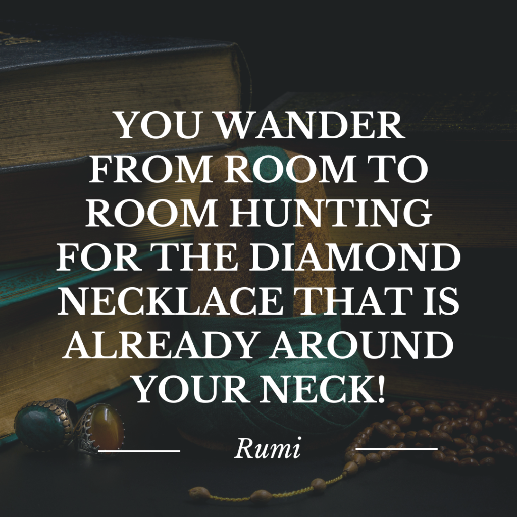 Image of a quote by Rumi